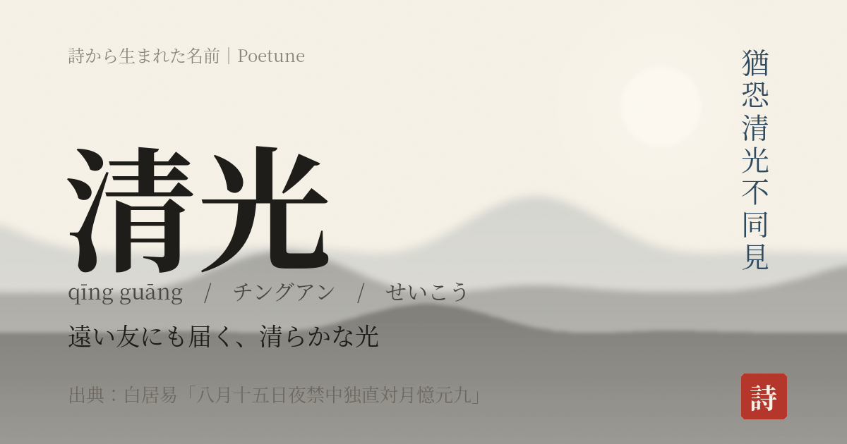 名前「清光」のカード